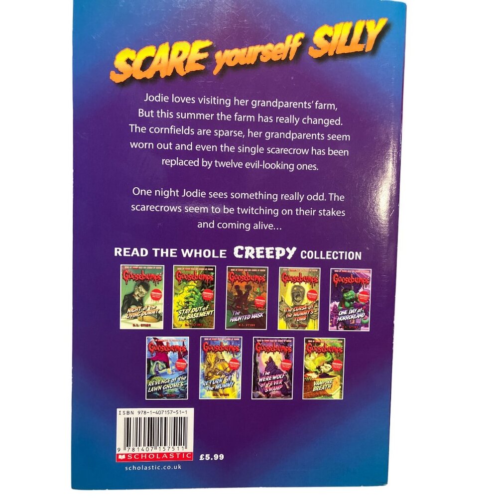 Goosebumps Book "The Scarecrow Walks At Midnight" By R.L. Stine - Picture 8 of 11